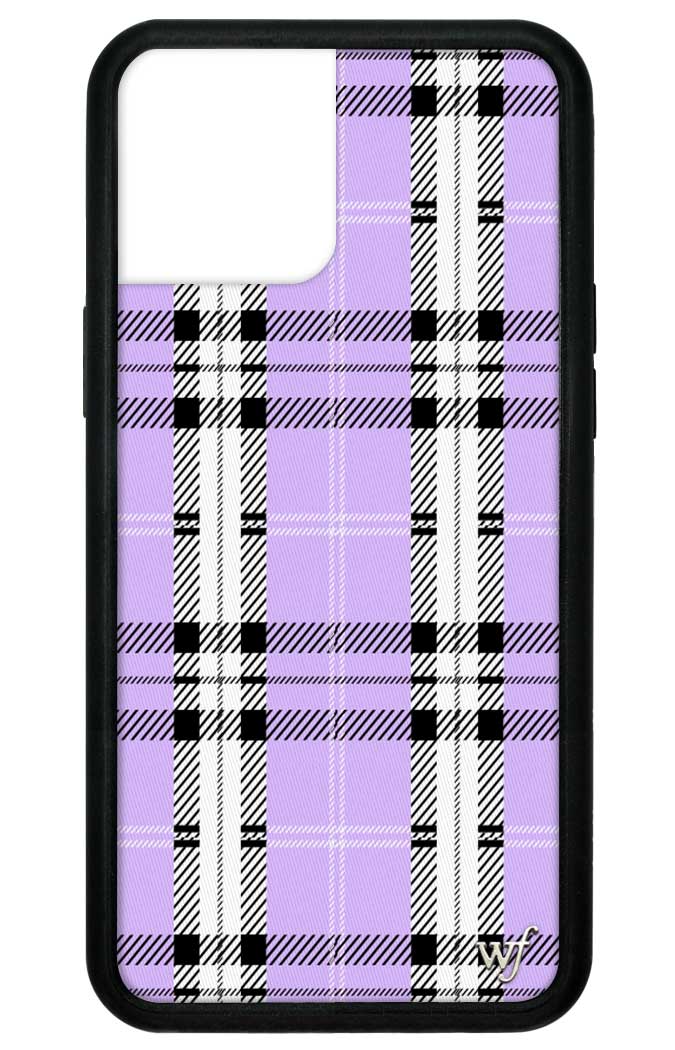  iPhone 12/12 Pro Checkered Checkerboard Light Violet Purple  White Checker Case : Cell Phones & Accessories