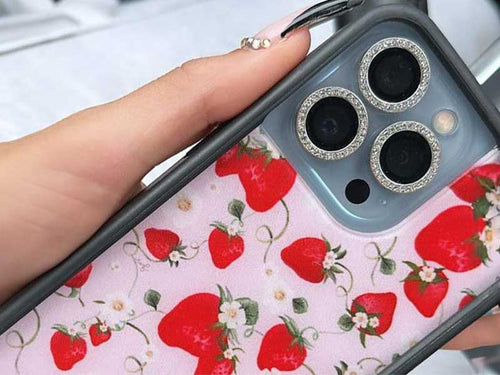 iPhone camera bling wildflower cases