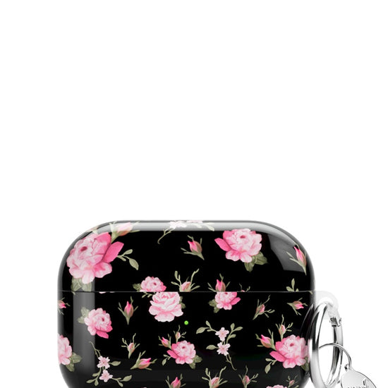 Wildflower Black And Pink Floral Airpods Pro Case