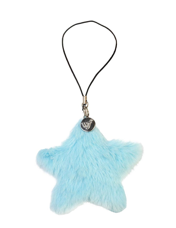 Wildflower Blue Fluffy Star Charm