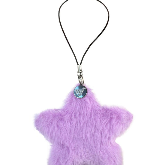 Wildflower Purple Fluffy Star Charm