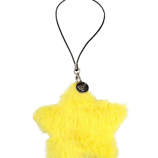 Wildflower Yellow Fluffy Star Charm