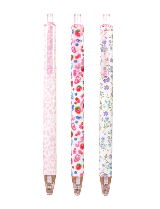 Wildflower Pen Pack Floral Leopard Cherries Cute Office