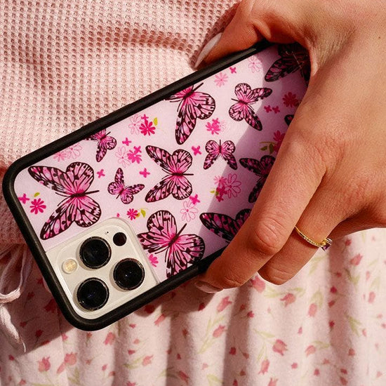 Lifestyle Image 03 Pink Butterfly iPhone Case