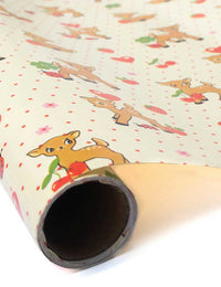 Wildflower Oh Deer and Red Gingham Hearts Gift Wrap - 2 pack