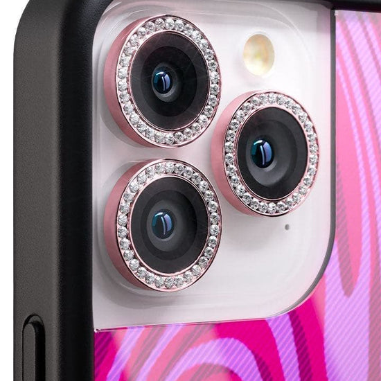 wildflower camera bling pink iphone 15 pro and 15 pro max