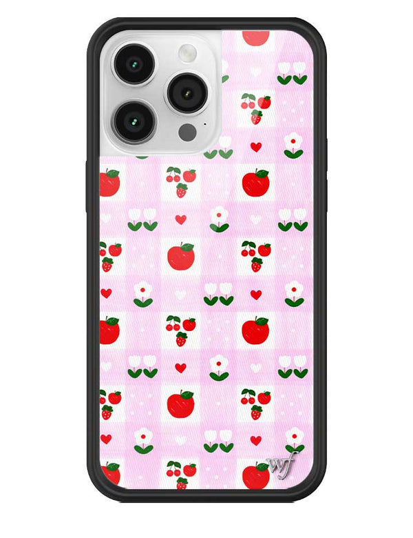 Wildflower iPhone case 14 Pro Max An Apple A Day Fruit Flowers