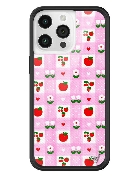 Wildflower iPhone case 15 Pro Max An Apple A Day Fruit Flowers