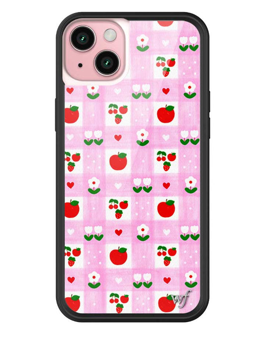 Wildflower iPhone case 16 Plus An Apple A Day Fruit Flowers