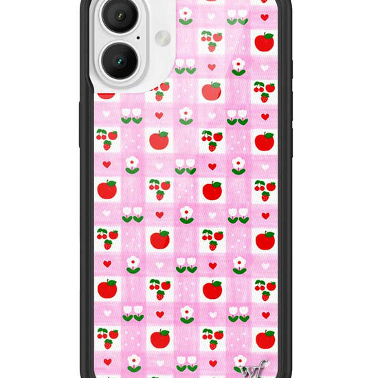 Wildflower iPhone case 16 Plus An Apple A Day Fruit Flowers