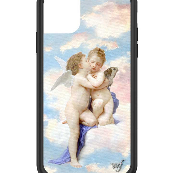 wildflower iphone case 11 angels blue white