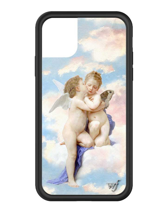 wildflower iphone case 11 angels blue white