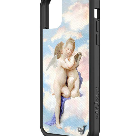 wildflower iphone case 11 angels blue white