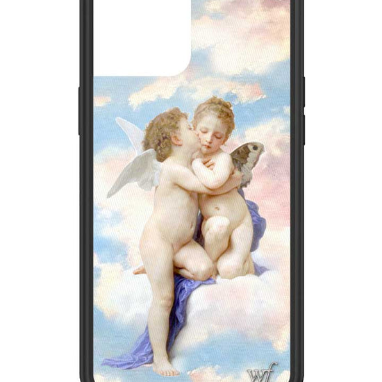 wildflower iphone case 12 pro max angels blue white