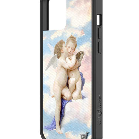 wildflower iphone case 12 pro max angels blue white