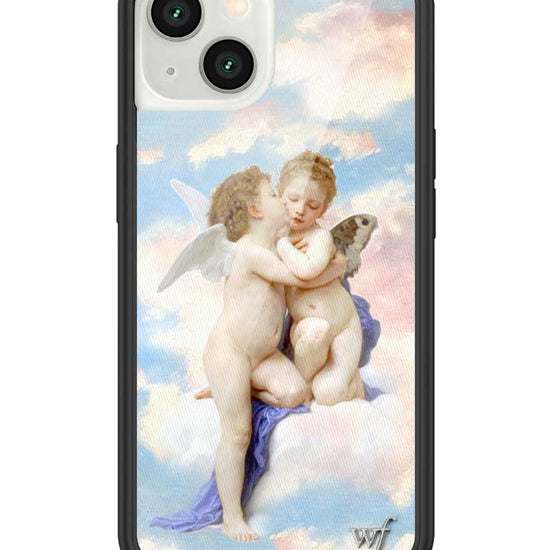 wildflower iphone case 13 angels blue white