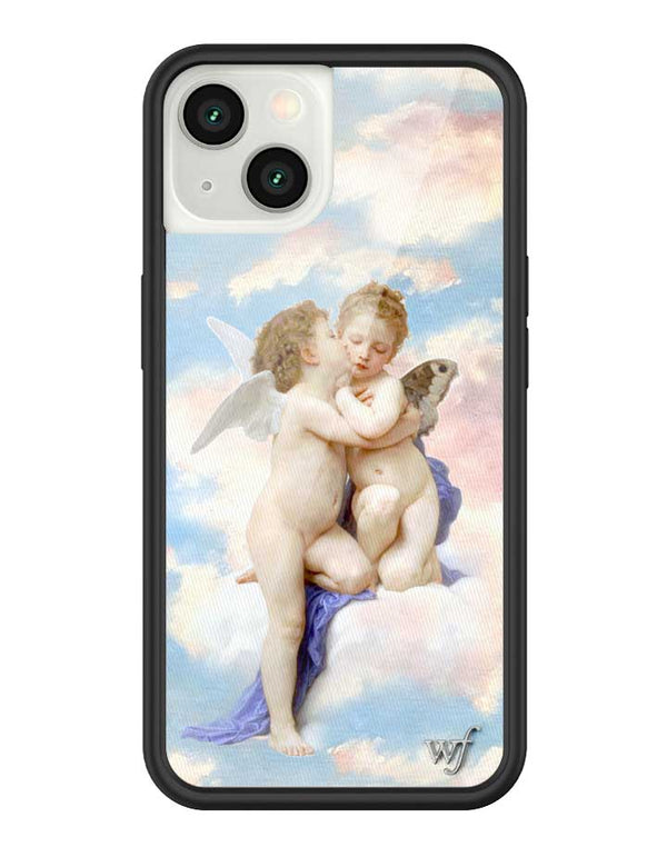 wildflower iphone case 13 angels blue white