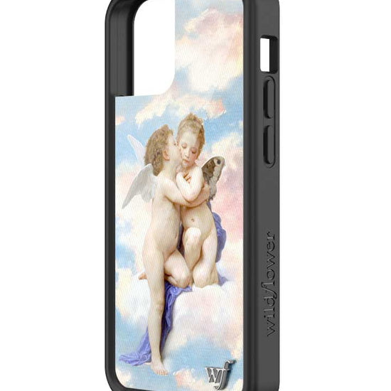 wildflower iphone case 13 mini angels blue white