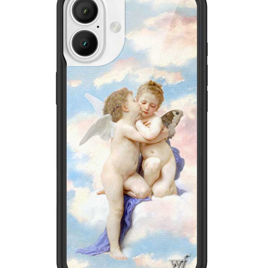 wildflower iphone case 16 plus angels blue white