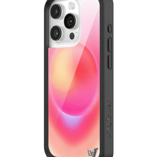 Wildflower Hot Pink Aura iPhone 15 Pro Case