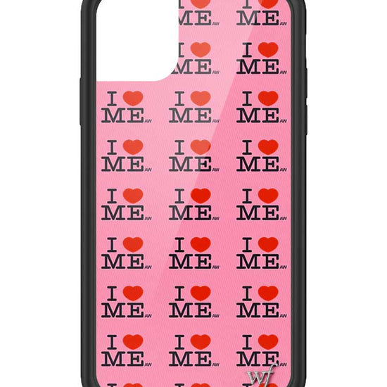 Wildflower iPhone case 11 I Heart Me Red Pink Cute