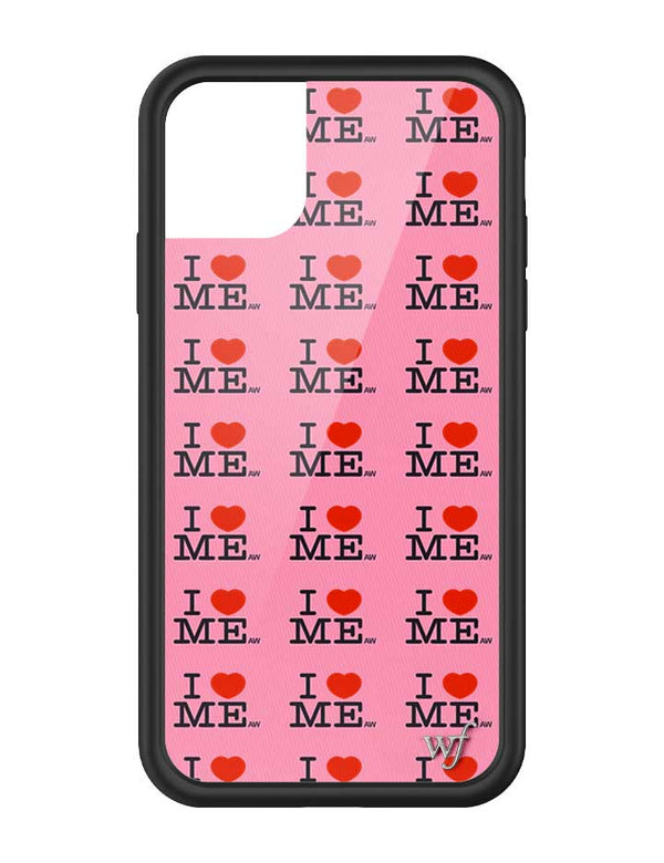 Wildflower iPhone case 11 I Heart Me Red Pink Cute