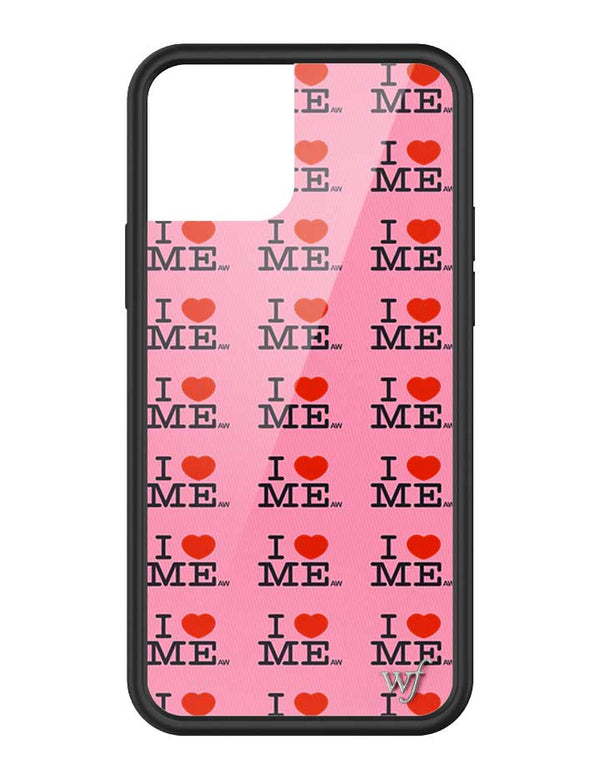 Wildflower iPhone case 12/12 Pro I Heart Me Red Pink Cute