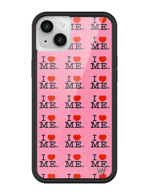 Wildflower iPhone case 13 I Heart Me Red Pink Cute