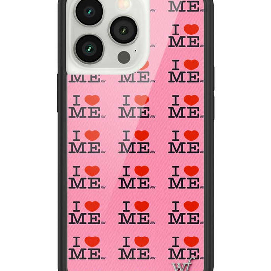 Wildflower iPhone case 13 Pro I Heart Me Red Pink Cute