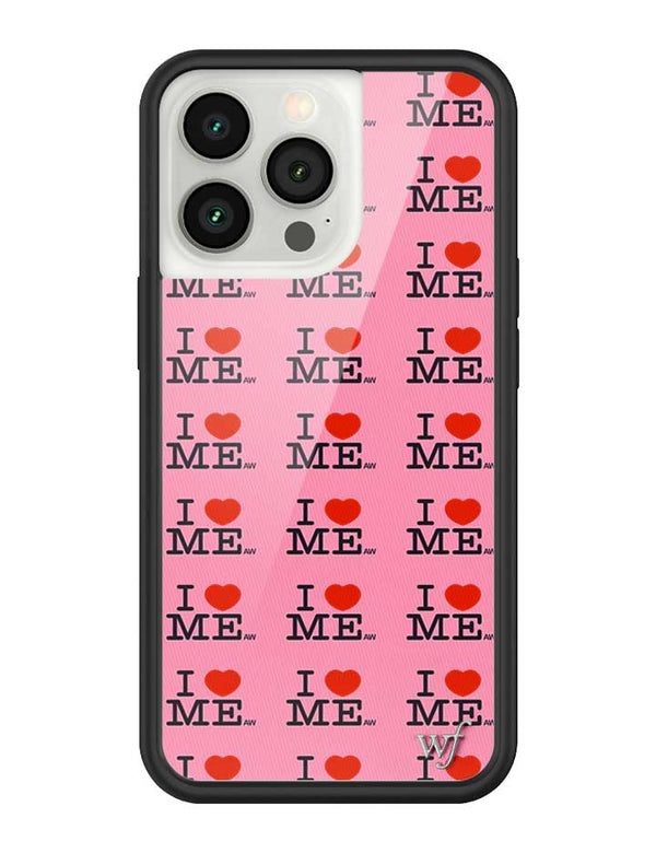 Wildflower iPhone case 13 Pro I Heart Me Red Pink Cute