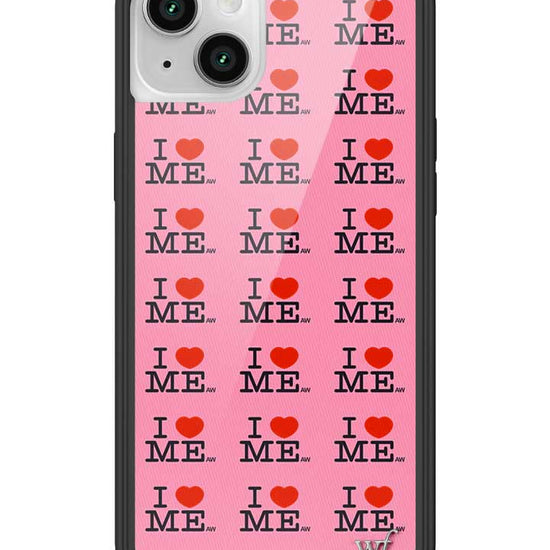 Wildflower iPhone case 14 Plus I Heart Me Red Pink Cute