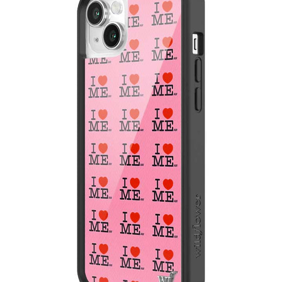 Wildflower iPhone case 14 Plus I Heart Me Red Pink Cute