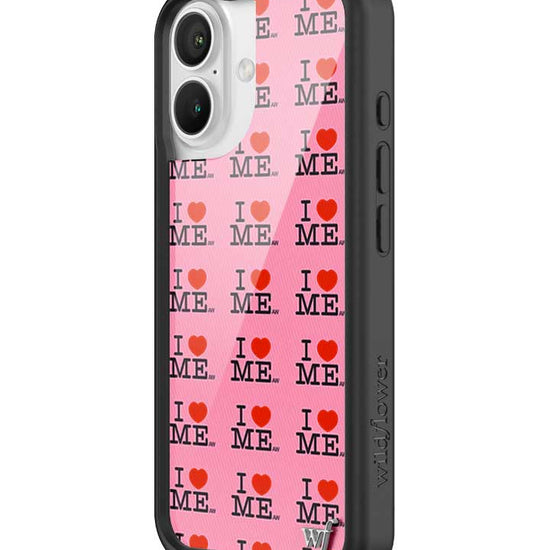 Wildflower iPhone case 16 I Heart Me Red Pink Cute