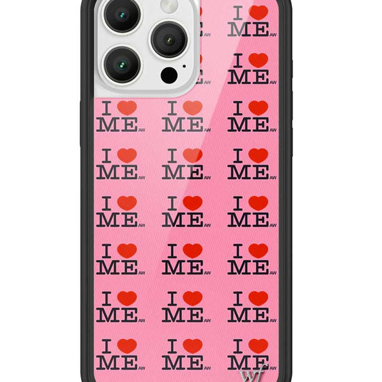 Wildflower iPhone case 16 Pro Max I Heart Me Red Pink Cute