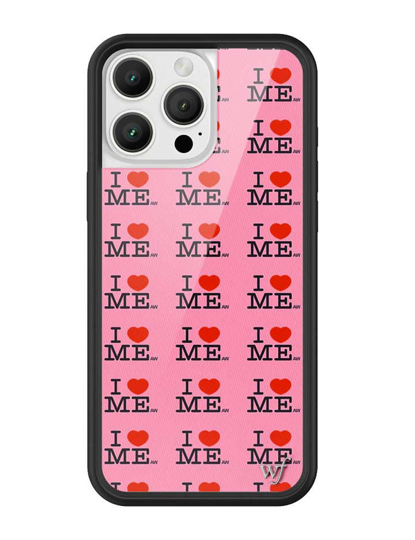 Wildflower iPhone case 16 Pro Max I Heart Me Red Pink Cute