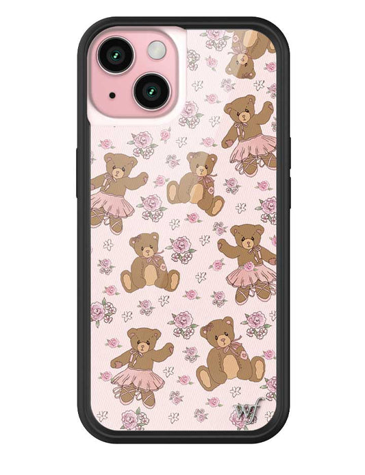 Wildflower Bear-y Ballet iPhone 15 Case