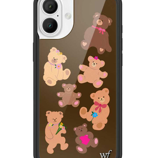 Wildflower Beary Cute iPhone 16 Plus Case