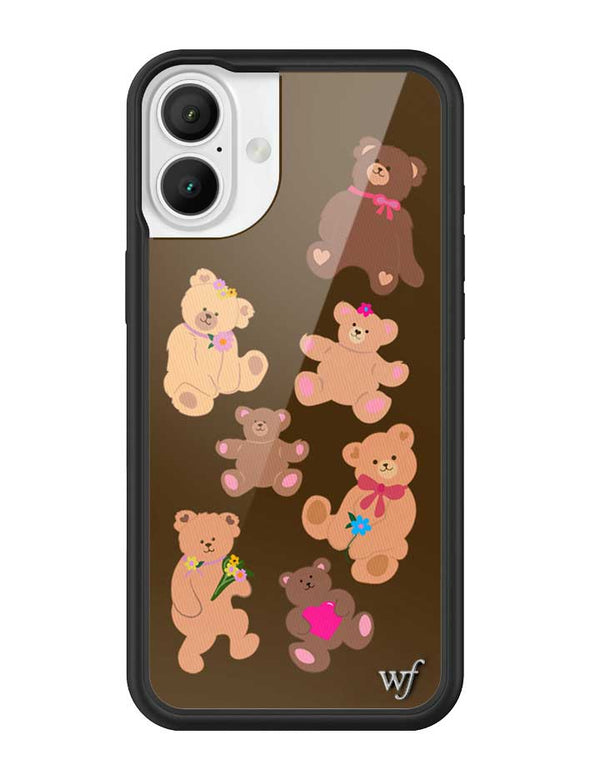 Wildflower Beary Cute iPhone 16 Plus Case