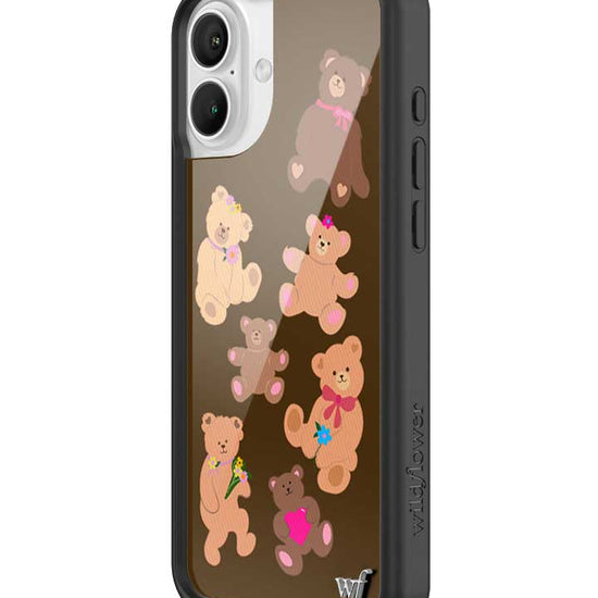 Wildflower Beary Cute iPhone 16 Plus Case