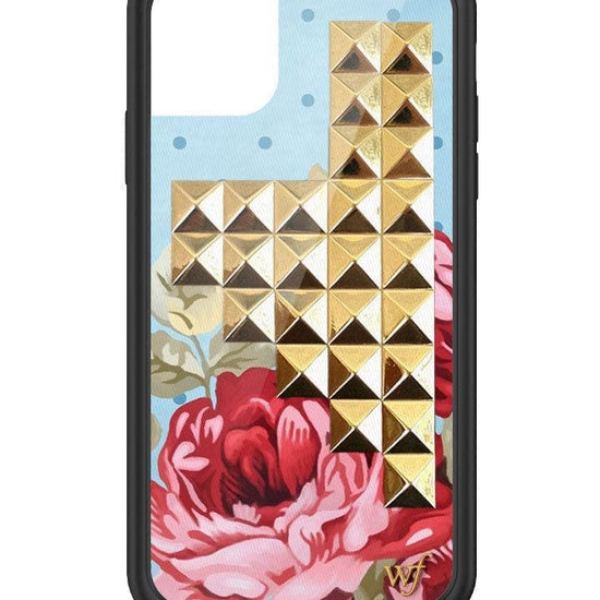 Wildflower Blue Floral Stud iPhone 11 Case