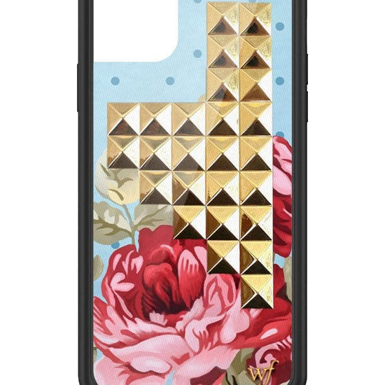 wildflower blue floral stud iphone 11 pro max