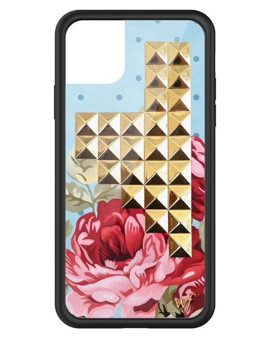 wildflower blue floral stud iphone 11 pro max