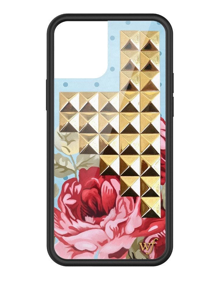 Wildflower Blue Floral Stud iPhone 12 / 12 Pro Case