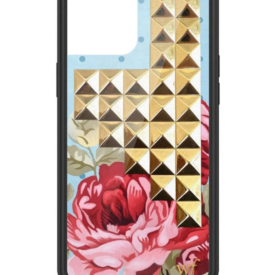 Wildflower Blue Floral Stud iPhone 12 Pro Max Case