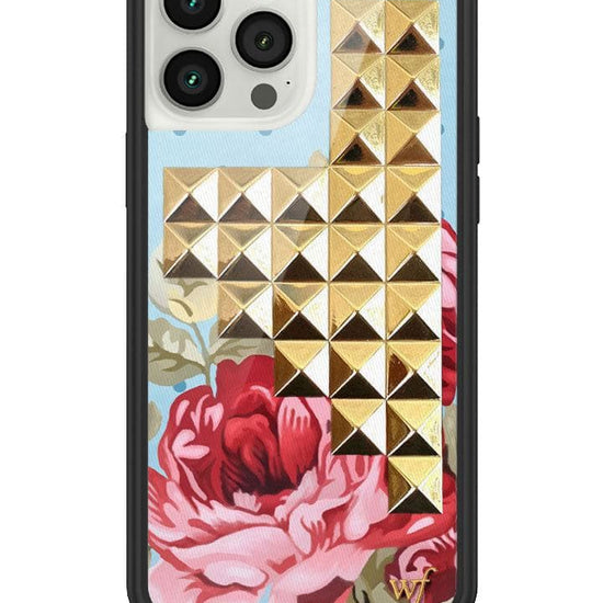 wildflower blue floral stud iphone 13 pro max