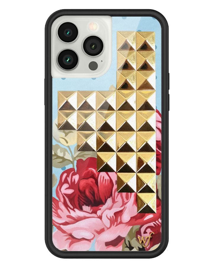 Wildflower Blue Floral Stud iPhone 13 Pro Max Case