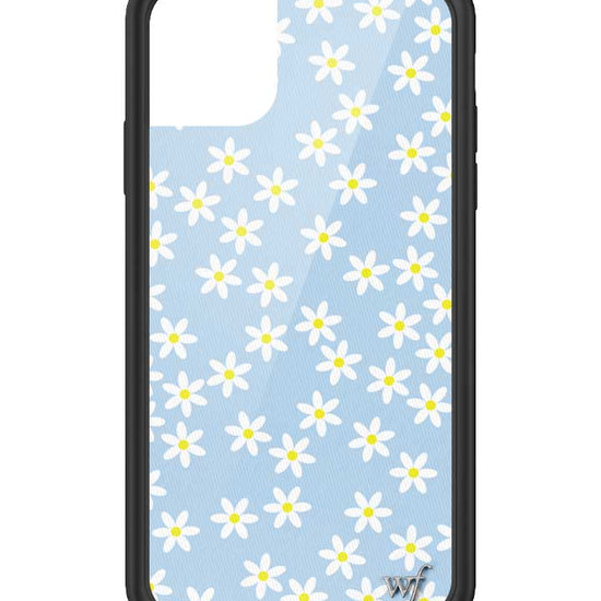 Wildflower iPhone case 11 Blue Daisy Flower Yellow Cute