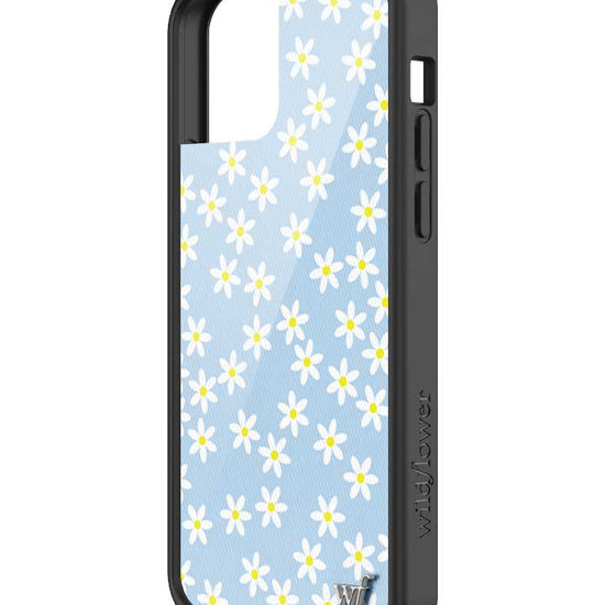 Wildflower iPhone case 12/12 Pro Blue Daisy Flower Yellow Cute