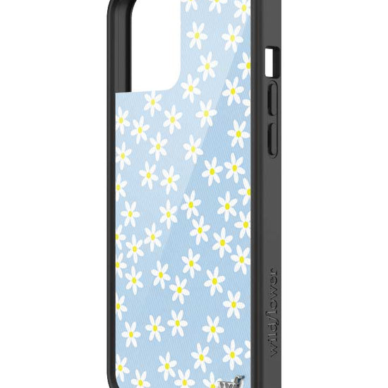 Wildflower iPhone case 12 Pro Max Blue Daisy Flower Yellow Cute