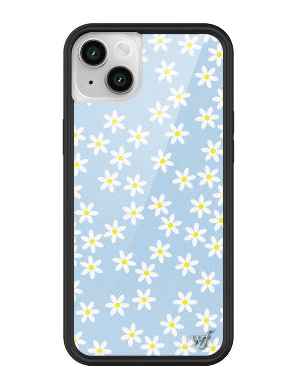 Wildflower iPhone case 13 Blue Daisy Flower Yellow Cute